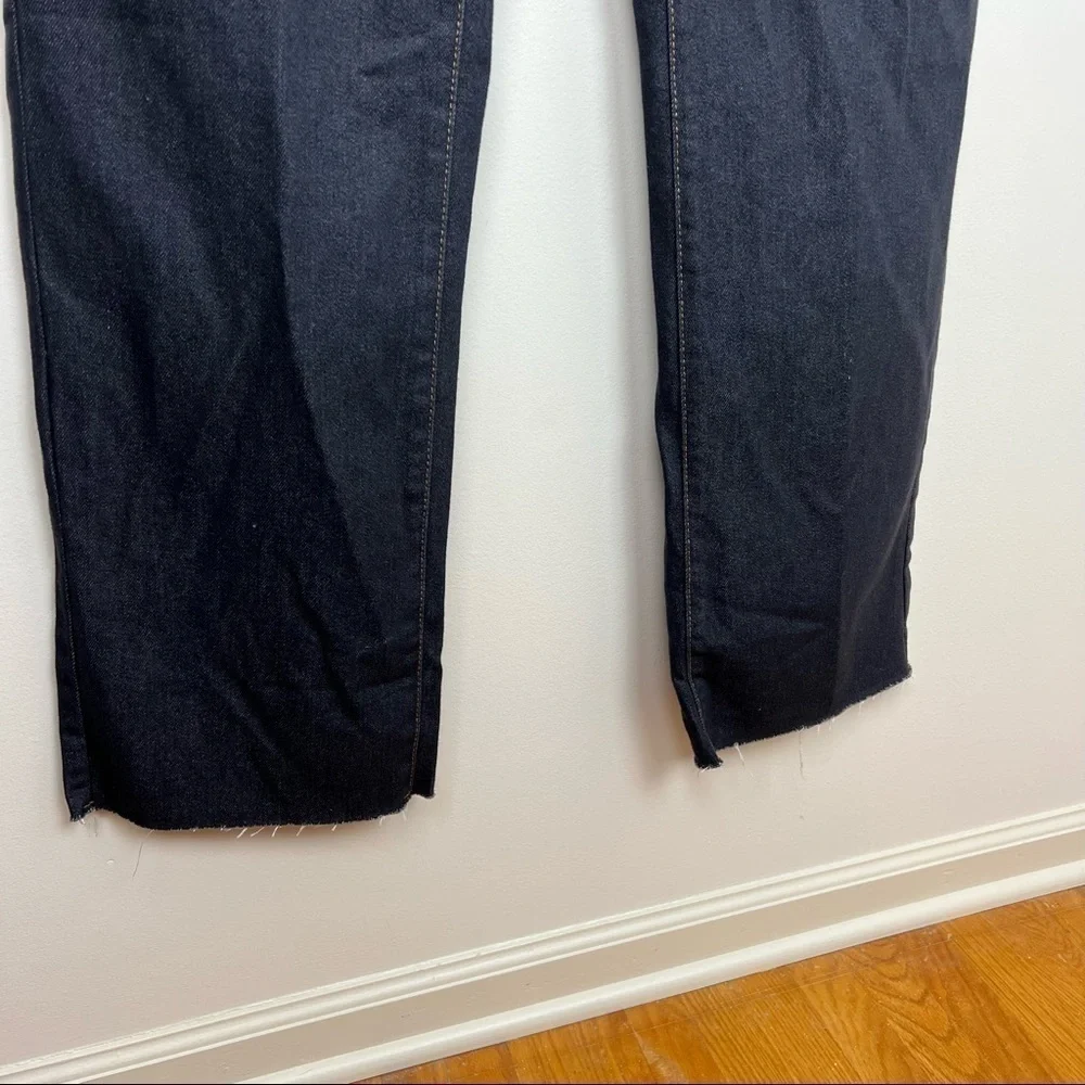 NWT WeWoreWhat High Rise Dad Jean‎ in Dani Blue & Black